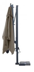 Зонт профессиональный 3.5х3.5 м Galileo Dark, антрацит, серо-коричневый