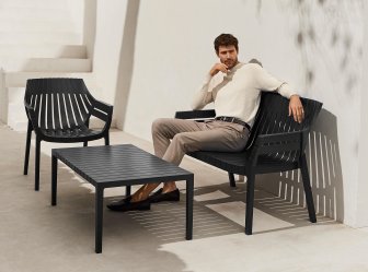 Лаунж-кресло пластиковое Vondom Spritz Basic черный