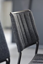 Стул с обивкой барный MIDJ Slim H75 M TS