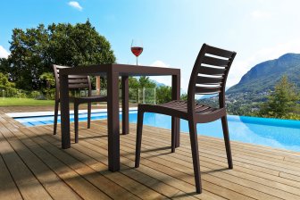 Стул пластиковый Siesta Contract Ares коричневый