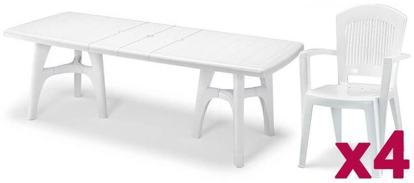 Комплект пластиковой мебели President Tris Super Elegant Monobloc