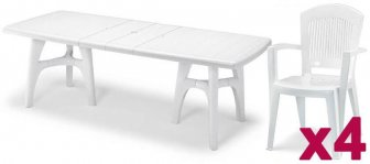 Комплект пластиковой мебели President Tris Super Elegant Monobloc