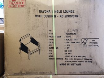 Кресло деревянное с подушками Ravona KD