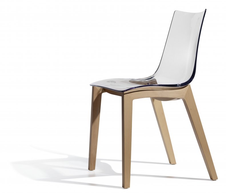 Стул прозрачный Scab Design Natural Zebra Antishock