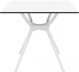 Стол пластиковый Air Table 80, белый, 800х800х740 мм