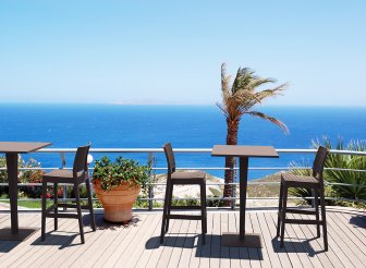 Стул пластиковый барный Siesta Contract Jamaica коричневый