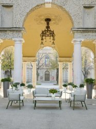 Кресло лаунж металлическое c подушками Brezza Lounge