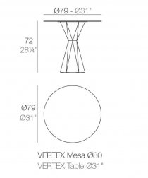 Стол обеденный ламинированный Vertex Basic