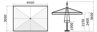Зонт профессиональный телескопический 3х4 м-thumbs-Фото3