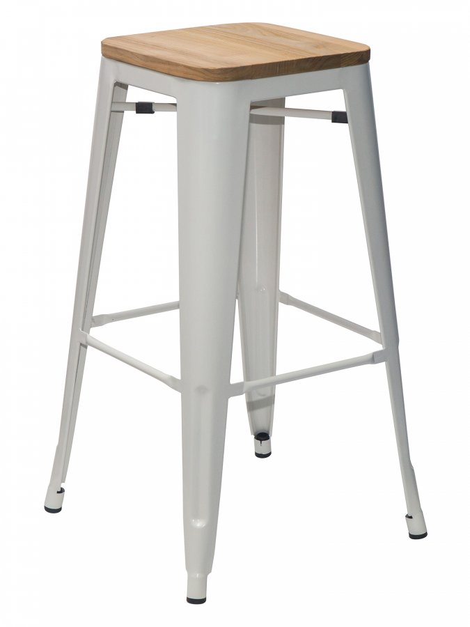Табурет барный Tolix Wood Bar 75