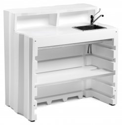 Стойка пластиковая барная с мойкой Frozen Desk Version 1