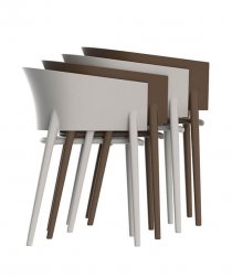 Кресло пластиковое Vondom Africa Basic белый