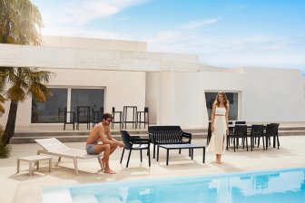 Лаунж-кресло пластиковое Vondom Spritz Basic черный