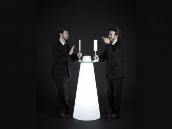 Стол пластиковый барный светящийся Peak Lighting