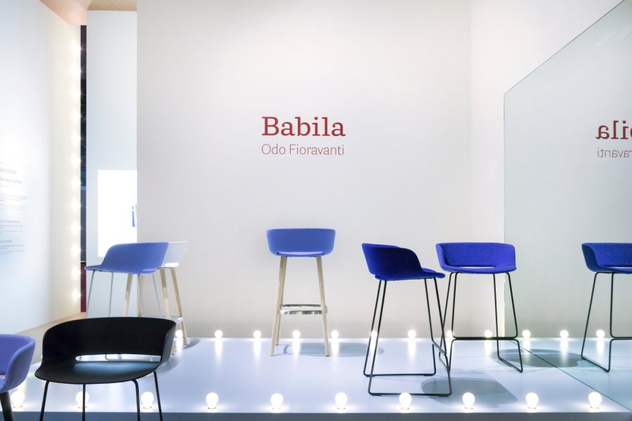 Стул полубарный с обивкой PEDRALI Babila