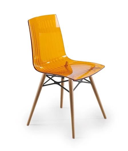 Стул прозрачный PAPATYA X-Treme-S Wox Beech Wood