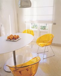 Стол обеденный Inox Ellittico