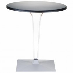 Стол пластиковый Ice, черный, Ø600х730 мм