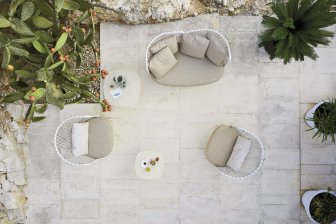 Кресло плетеное с подушками Charme