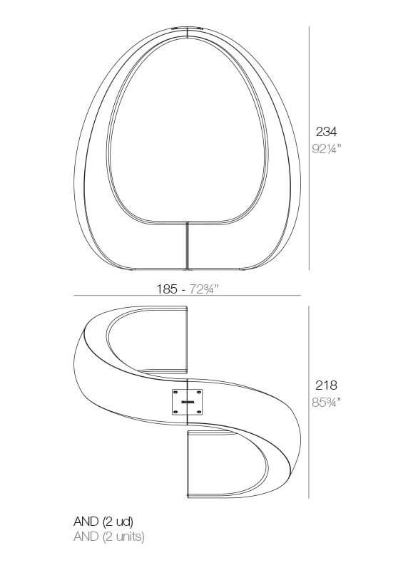 Скамья пластиковая And Basic