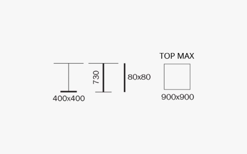Подстолье металлическое Quadra