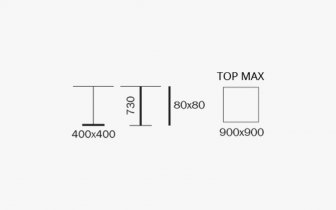 Подстолье металлическое Quadra