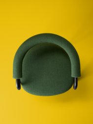 Кресло металлическое c обивкой Scab Design Koala Open антрацит, зеленый