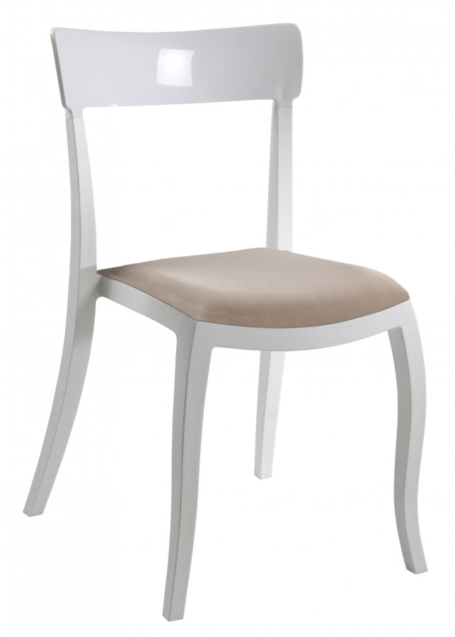 Стул пластиковый с обивкой PAPATYA Hera-S Soft