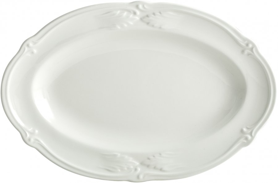 Блюдо овальное Rocaille Blanc