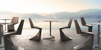 Стул пластиковый Vondom Voxel Basic черный