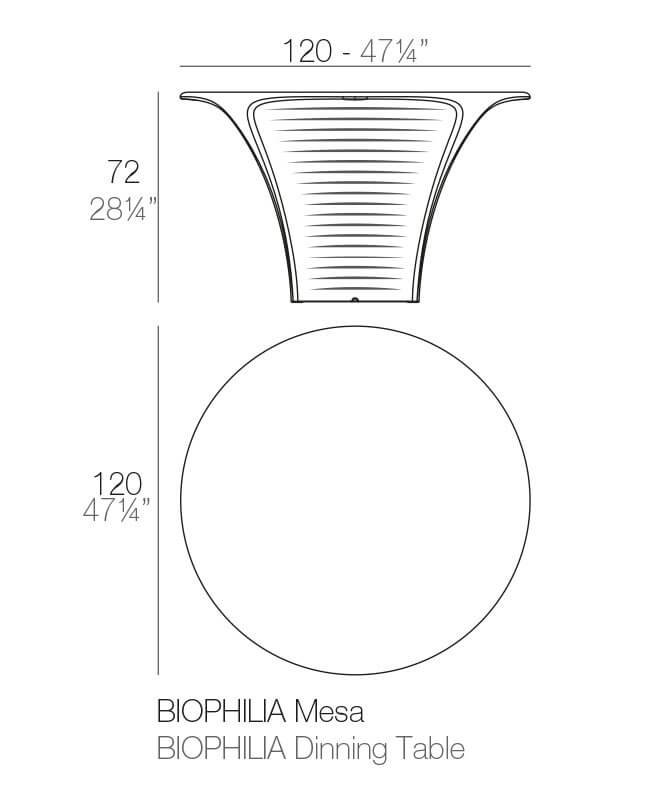 Стол пластиковый Biophilia Basic