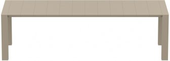 Стол пластиковый раздвижной Vegas Table XL, бежевый, 2600-3000х1000х750 мм