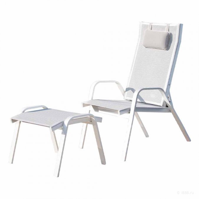Кресло-шезлонг с подставкой для ног Cruise