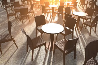 Стул пластиковый плетеный Siesta Contract Florida коричневый