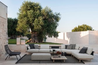 Кресло лаунж плетеное Laze 002