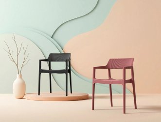 Кресло пластиковое Siesta Contract Tulum черный