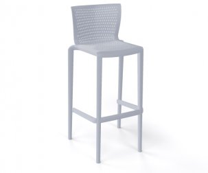 Стул пластиковый барный Gaber Spyker Stool жемчужно-серый