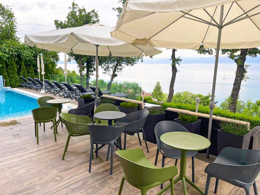 Стол пластиковый складной Sky Folding Table 60, оливковый, 600х740 мм
