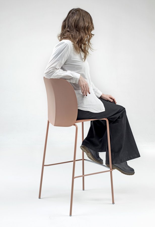 Стул пластиковый барный Scab Design Mentha Go Green карамельный