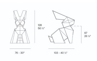 Фигура дизайнерская пластиковая Origami Usagi Basic