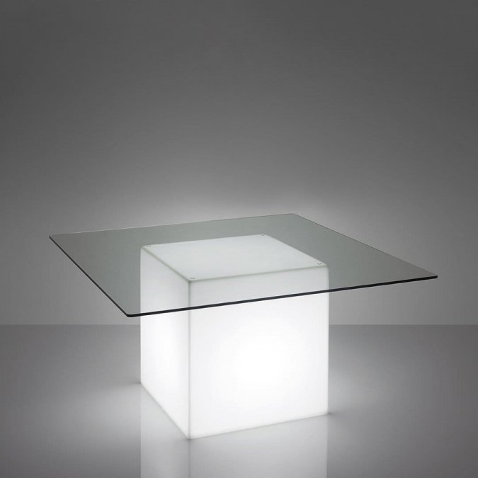 Стол пластиковый светящийся Square Lighting