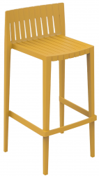 Стул пластиковый барный Vondom Spritz Basic горчичный