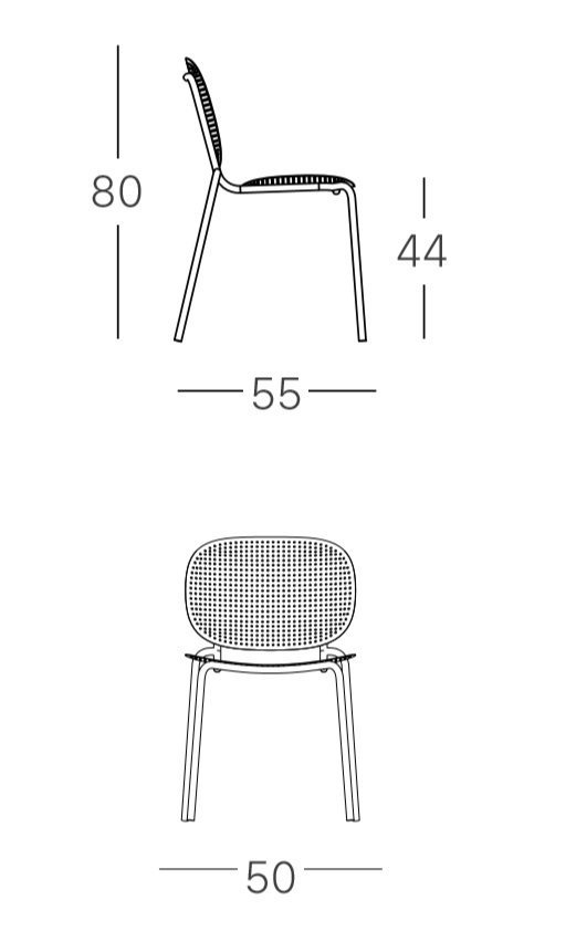 Стул металлический Scab Design Si-Si Dots антрацит
