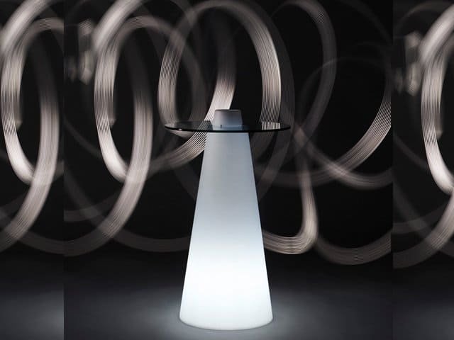 Стол пластиковый барный светящийся Peak Lighting