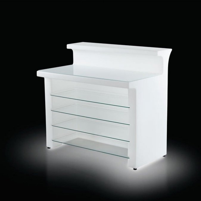 Столешница стеклянная для барной стойки Break Line Desk
