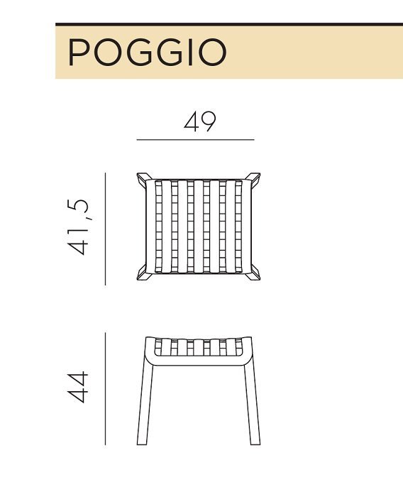 Комплект пластиковой мебели Folio Poggio