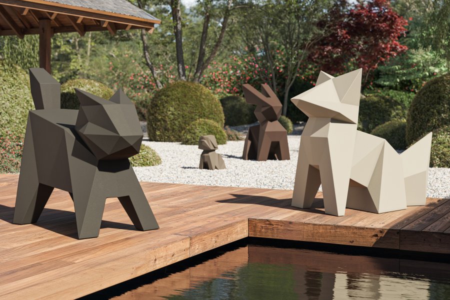 Фигура дизайнерская пластиковая Origami Neko Basic