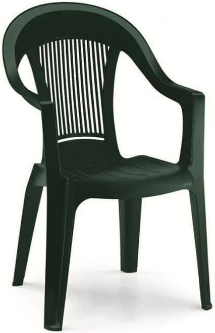 Кресло пластиковое Elegant Scratchproof Monobloc, зеленый