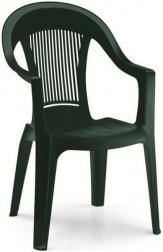 Кресло пластиковое Elegant Scratchproof Monobloc, зеленый