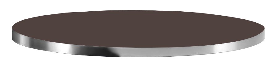 Столешница круглая Laminate Chromed Edge